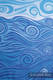 Baby Wrap, Jacquard Weave (100% cotton) - BLUE WAVES 2.0 - size S #babywearing