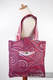 Shoulder bag made of wrap fabric (100% cotton) - MAROON WAVES - standard size 37cmx37cm #babywearing