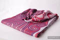 Ringsling, Jacquard Weave (100% cotton), with gathered shoulder - MAROON WAVES - long 2.1m #babywearing