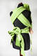Nosidełko dla dzieci MEI-TAI, bawełna	skośno-krzyżowa, z kapturkiem #babywearing