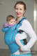 Mochila ergonómica, talla bebé, jacquard 100% algodón - ZIGZAG TURQUESA & ROSA - Segunda generación (grado B) #babywearing