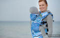 Ergonomic Carrier, Baby Size, jacquard weave 100% cotton - BLUE WAVES 2.0, Second Generation #babywearing