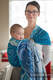 Żakardowa chusta kółkowa do noszenia dzieci, bawełna, ramię bez zakładek - NIEBIESKIE FALE 2.0 - long 2.1m #babywearing