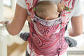 Ergonomische Tragehilfe, Größe Baby, Jacquardwebung, 100% Baumwolle - BURGUND WAVES - Zweite Generation #babywearing