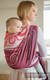 Żakardowa chusta do noszenia dzieci, 100% bawełna - BORDOWE FALE - rozmiar XS #babywearing