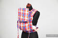 MEI-TAI carrier Mini, diamond weave - 100% cotton - with hood, Checked Wild West #babywearing