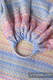 Bandolera de anillas, tejido Jacquard (60% algodón, 28% lana merino, 8% seda, 4% cachemir) - con plegado simple - LITTLE LOVE - DAZZLE - long 2.1m #babywearing