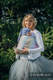 Baby Wrap, Jacquard Weave (60% cotton, 28% Merino wool, 8% silk, 4% cashmere) - LITTLE LOVE - DAZZLE - size XL #babywearing