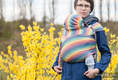 WRAP-TAI carrier TODDLER / broken twill / bamboo and cotton / with hood/ SUNRISE RANBOW #babywearing