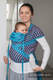 WRAP-TAI carrier Toddler with hood/ jacquard twill / 100% cotton / ZIGZAG TURQUOISE & PURPLE #babywearing
