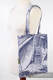 Shopping bag made of wrap fabric (100% cotton) - GALLEONS NAVY BLUE & WHITE  #babywearing
