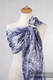 Ringsling, Jacquard Weave (100% cotton) - GALLEONS NAVY BLUE & WHITE - long 2.1m #babywearing