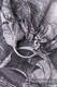 Bandolera de anillas, tejido Jacquard (100% algodón) - con plegado simple - GALLEONS NEGRO & BLANCO - long 2.1m (grado B) #babywearing