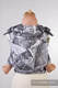 WRAP-TAI mini avec capuche, jacquard/ 100 % coton / GALLEONS NOIR & WHITE #babywearing