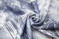 Baby Wrap, Jacquard Weave (100% cotton) - GALLEONS NAVY BLUE & WHITE - size S #babywearing