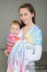 Bandolera de anillas, tejido Jacquard (100% algodón) - RAINBOW LACE - standard 1.8m #babywearing
