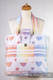 Schultertasche, hergestellt vom gewebten Stoff (100% Baumwolle) - RAINBOW LACE REVERS #babywearing