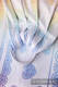 Żakardowa chusta kółkowa do noszenia dzieci, bawełna - TĘCZOWA KORONKA Rewers - long 2.1m #babywearing