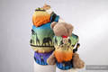 Doll Carrier made of woven fabric (100% cotton - RAINBOW SAFARI 2.0 #babywearing