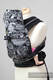 Mei Tai carrier Mini with hood/ jacquard twill / 100% cotton /  Speed Black & White #babywearing