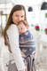 Baby Wrap, Jacquard Weave (100% cotton) - BLUEBERRY LACE - size M (grade B) #babywearing