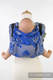 Lenny Buckle Onbuhimo baby carrier, standard size, jacquard weave (100% cotton) - SWEETHEART BLUE & GREY Reverse #babywearing