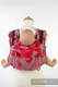 Lenny Buckle Onbuhimo baby carrier, standard size, jacquard weave (100% cotton) - SWEETHEART RED & GREY Reverse #babywearing