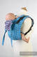 Nosidło Klamrowe ONBUHIMO z tkaniny żakardowej (100% bawełna), rozmiar Standard - ZIGZAK TURKUS z PURPURĄ (drugi gatunek) #babywearing