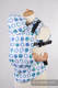 Nosidełko Ergonomiczne z tkaniny żakardowej 100% bawełna , Baby Size, MATKA ZIEMIA Rewers- Druga Generacja #babywearing