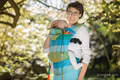 Nosidełko Ergonomiczne z tkaniny skośnokrzyżowej 100% bawełna , Baby Size, DRZEWO POMARAŃCZOWE - Druga Generacja #babywearing
