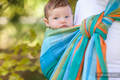 Baby Sling, Broken Twill Weave (100% cotton) - ORANGE TREE - size XS #babywearing