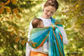 Baby Sling, Broken Twill Weave (100% Cotton) - ORANGE TREE - size XL #babywearing