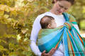 Baby Sling, Broken Twill Weave (100% cotton) - ORANGE TREE - size XS #babywearing