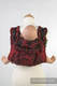 Lenny Buckle Onbuhimo baby carrier, standard size, jacquard weave (100% cotton) - MICO RED & BLACK #babywearing