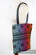 Einkaufstasche, hergestellt vom gewebten Stoff (100% Baumwolle) - RAINBOW LACE DARK  #babywearing