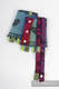 Drool Pads & Reach Straps Set, (60% cotton, 40% polyester) - RAINBOW LACE DARK  (grade B) #babywearing
