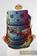 Mei Tai carrier Toddler with hood/ jacquard twill / 100% cotton / RAINBOW LACE DARK  #babywearing