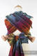 WRAP-TAI portabebé Mini con capucha/ jacquard sarga/100% algodón/ RAINBOW LACE DARK #babywearing