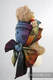 Doll Sling, Jacquard Weave, 100% cotton - RAINBOW LACE DARK  #babywearing