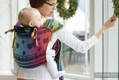 WRAP-TAI carrier Toddler with hood/ jacquard twill / 100% cotton / RAINBOW LACE DARK  #babywearing