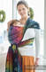 Baby Wrap, Jacquard Weave (100% cotton) - RAINBOW LACE DARK - size M #babywearing