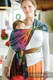 Żakardowa chusta do noszenia dzieci, bawełna - TĘCZOWA KORONKA DARK - rozmiar M #babywearing