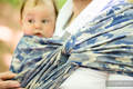 Baby Wrap, Jacquard Weave (100% cotton) - BLUE CAMO - size XS #babywearing