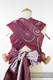 WRAP-TAI carrier Toddler with hood/ jacquard twill / 100% cotton / MAROON WAVES #babywearing