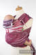 Nosidełko dla dzieci WRAP-TAI TODDLER, bawełna, splot żakardowy, z kapturkiem, BORDOWE FALE #babywearing
