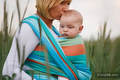 Baby Wrap, Herringbone Weave (100% cotton) - LITTLE HERRINGBONE SUNFLOWER - size XS #babywearing