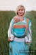 Chusta do noszenia dzieci, tkana splotem jodełkowym, bawełna - MAŁA JODEŁKA SŁONECZNIK - rozmiar M (drugi gatunek) #babywearing