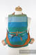 Mei Tai carrier Mini with hood/ herringbone twill / 100% cotton / LITTLE HERRINGBONE LANTANA  (grade B) #babywearing