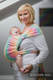 Chusta do noszenia dzieci, tkana splotem jodełkowym, bawełna - MAŁA JODEŁKA WYOBRAŹNIA - rozmiar L #babywearing