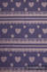 Baby Wrap, Jacquard Weave (100% cotton) - BLUEBERRY LACE - size XS #babywearing